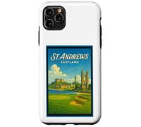 Póster gráfico vintage de los años 50 de St Andrews City, Escocia, Reino Unido Carcasa para iPhone 11 Pro Max
