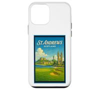Póster gráfico vintage de los años 50 de St Andrews City, Escocia, Reino Unido Carcasa para iPhone 12 mini