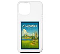 Póster gráfico vintage de los años 50 de St Andrews City, Escocia, Reino Unido Carcasa para iPhone 12 Pro Max