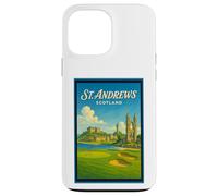 Póster gráfico vintage de los años 50 de St Andrews City, Escocia, Reino Unido Carcasa para iPhone 13 Pro Max
