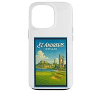 Póster gráfico vintage de los años 50 de St Andrews City, Escocia, Reino Unido Carcasa para iPhone 13 Pro