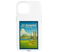 Póster gráfico vintage de los años 50 de St Andrews City, Escocia, Reino Unido Carcasa para iPhone 15