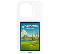 Póster gráfico vintage de los años 50 de St Andrews City, Escocia, Reino Unido Carcasa para iPhone 15 Pro