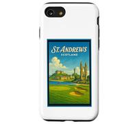 Póster gráfico vintage de los años 50 de St Andrews City, Escocia, Reino Unido Carcasa para iPhone SE (2020) / 7 / 8