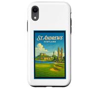 Póster gráfico vintage de los años 50 de St Andrews City, Escocia, Reino Unido Carcasa para iPhone XR
