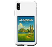 Póster gráfico vintage de los años 50 de St Andrews City, Escocia, Reino Unido Carcasa para iPhone XS Max