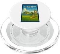 Póster gráfico vintage de los años 50 de St Andrews City, Escocia, Reino Unido PopSockets PopGrip para MagSafe