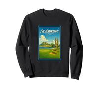 Póster gráfico vintage de los años 50 de St Andrews City, Escocia, Reino Unido Sudadera