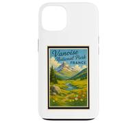 Póster gráfico vintage de los años 50 del Parque Nacional de la Vanoise, Francia Carcasa para iPhone 13