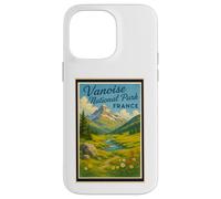 Póster gráfico vintage de los años 50 del Parque Nacional de la Vanoise, Francia Carcasa para iPhone 14 Pro Max