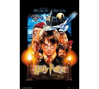 Póster Harry Potter and The Sorcerer's Stone - HP 1 U.S.A. Version (61cm x 91,5cm) + embalaje para regalo