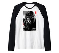 Póster ilustrado de John Wick Camiseta Manga Raglan