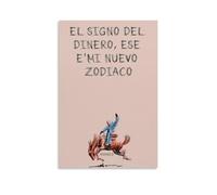 Póster impermeable con texto en inglés "Bad Bunny Nobody Knows What's Going To Happen Tomorrow" para pared, pintura decorativa adecuada para oficina, dormitorio, sala de estar, póster de 20 x 30 cm