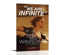 Póster impermeable de The Perks of Being A Wallflower, pintura decorativa en lienzo, adecuada para decoración de oficina, dormitorio, sala de estar, marco de póster estilo 20 x 30 cm