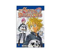 Póster impermeable de The Seven Deadly Sins para pared, impresión en casa, a prueba de humedad, fácil de instalar y resistente a la decoloración, estilo sin marco, 40 x 60 cm