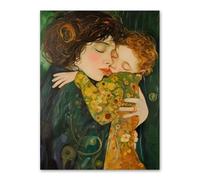 Póster impreso de "Abrazo Cálido de Madre e Hijo", lienzo de personaje moderno, para sala de estar, dormitorio, decoración del hogar, 50x70cm (20x28in), sin marco