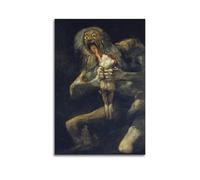 Póster impreso de Francisco De Goya Painter Works Saturn Devouring His Son, arte fotográfico impreso, lienzo decorativo para el hogar, dormitorio, decoración moderna, 50 x 75 cm