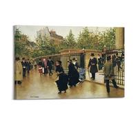 Póster impreso de Jean Béraud Sortant De La Madeleine para pared, lienzo decorativo para decoración del hogar, 50 x 75 cm