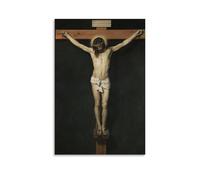 Póster impreso de La Crucifixión de Cristo de Diego Velázquez, obras de artista, lienzo, arte para pared, impresiones para colgar en la pared, idea de decoración de fotos de 40 x 60 cm