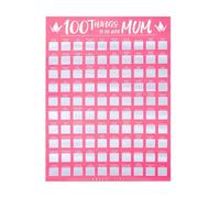 Póster inspirador de arte de pared para rascar 100 cosas, una lista de deseos para enriquecer tu vida | grandes recuerdos de pensamiento positivo