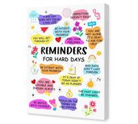 poster Inspirational Reminders Wall Art - Positive Mindset Print for Self-Care, Counseling Decor, or as an Empowering Gift for Her(Unframed,16x24inch(40x60cm))