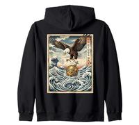 Póster japonés No Kings Day Ukiyo-e Sudadera con Capucha