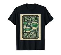 Póster japonés Retro japonés té Matcha Camiseta