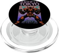 Póster japonés Vintage de Mecha Robot Powering Up Boys Tokio PopSockets PopGrip para MagSafe