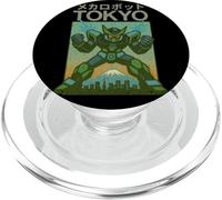 Póster japonés Vintage de Mecha Robot Powering Up Boys Tokio PopSockets PopGrip para MagSafe