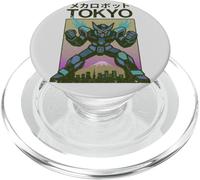Póster japonés Vintage de Mecha Robot Powering Up Boys Tokio PopSockets PopGrip para MagSafe