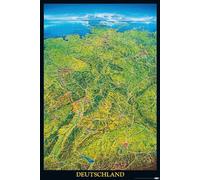 Póster Mapa de Alemania/Deutschland (61cm x 91,5cm)