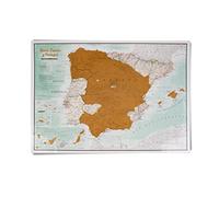 Póster Mapa Rascar España y Portugal - 59 x 42 cm - Maps International - 50 Años de Mapeo - Mejor Detalle Cartográfico
