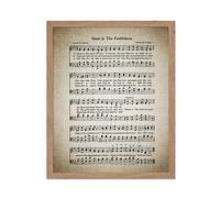 Poster Master Classic Music Poster - Vintage Instruccin Instruccin - Regalo para Artist Singer - Great Is Thy Faithfulness Hymnal Hoja Cancin