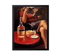 Poster Master Póster vintage de Campari - Impresión publicitaria retro - Arte de pared sin marco de 8 x 10 pulgadas - Regalo para bebedores, amigas, italiano, mujer leyendo, cóctel, licor, decoración
