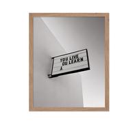 Poster Master You Live You Learn Poster - Leccin de vida Impresin - Arte de fotografa - Arte en blanco y negro - Arte de citas positivas - Art