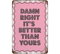 Póster Milkshake My Milkshake Brings All The Boys to The Yard Print Damn Right It's Better Thank Yours Póster Milkshake Print Funny Vintage Metal Tin Sign For Home Garden Coffee 8 x 12 pulgadas (n.º