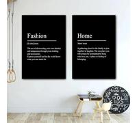 Póster minimalista inspirador negro con texto "Éxito, enfoque, disciplina, paciencia, definición", lienzo para decoración del hogar, 30 x 45 cm, 2 piezas sin marco