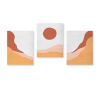 Póster moderno abstracto de Sunrise River pintura en lienzo bohemia galería de granja decoración para dormitorio y sala de estar imágenes artísticas de pared de 60 x 80 cm/sin marco