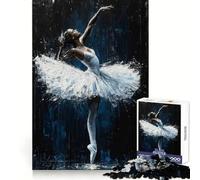 Póster Moderno de Bailarina para Adultos, 1000 Piezas, Pensamiento crítico, Escape Sereno, Bordes Uniformes, Regalo Festivo (38x52cm)