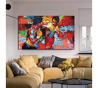 Póster moderno de la película de boxeo deportiva Rocky vs Apollo, lienzo colorido, impresión de alta definición para el comedor, decoración de cuadros listos para colgar, Rocky Vs Apolo, 32x48inch(80x120cm)