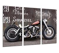 Poster Moderno Fotografico Moto Custom Vintage, Moto Antigua, 97 x 62 cm, Ref. PST26471