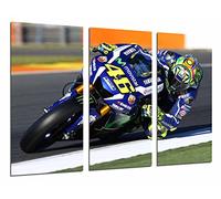 Poster Fotográfico Moto Valentino Rossi, Motorista, Yamaha, Carretera Tamaño total: 97 x 62 cm XXL