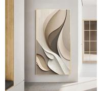 Póster moderno sobre lienzo, estilo minimalista, con efecto visual nórdico sencillo, decoración realista para dormitorio (40 x 80 cm).