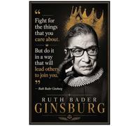 Póster motivacional de Ruth Bader Ginsburg con citas inspiradoras para el aula, decoración de aula, derechos de las mujeres, arte de pared, crecimiento, mentalidad, profesor, recuerdos firmados