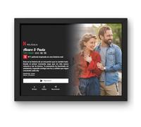 Póster Netflix personalizado con o sin marco tu texto y tu foto | Decoración de diseño de películas de Netflix | Póster de película personalizado | Acrílico | Regalo (Paisaje)
