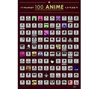 Poster para rascar 100 Películas de Anime Imprescindibles - Póster con las 100 mejores películas de anime de la historia para rascar