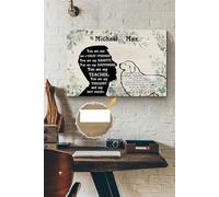 Póster personalizado de Gran Pirineo, mejor amigo terapeuta, arte de pared de animales, regalo para amantes de los perros, cachorros de acogida, lienzo, galería, envuelto, enmarcado, idea de