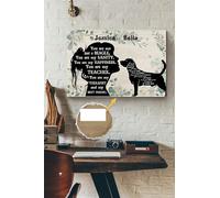 Póster personalizado de la mejor amiga terapeuta de Beagle, arte de pared de animales, regalo para amantes de los perros, cachorros de acogida, lienzo, galería, envuelto, enmarcado, idea de