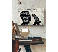 Póster personalizado de loro terapeuta, mejor amigo, arte de pared de animales, regalo para amantes de las aves, fanático de Foster, decoración del zoológico, lienzo, galería envuelta, enmarcada