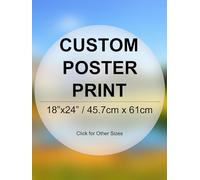 Póster personalizado para decoración de pared, servicio de impresión personalizado para crear tu propia decoración de pared para cumpleaños, bebé, familia, boda, mascotas (18 x 24 pulgadas)